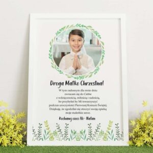 Komunia Święta- Podziękowanie Matce Chrzestnej