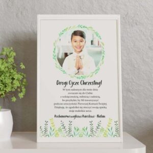 Komunia Święta- Podziękowanie Ojcu Chrzestnemu