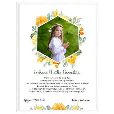 Komunia Święta- Podziękowanie Matce Chrzestnej