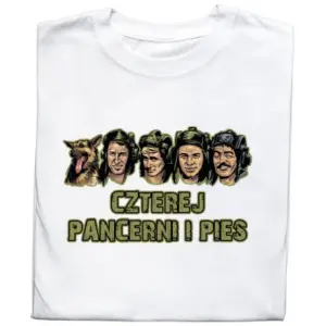 Koszulka z Nadrukiem Czterej Pancerni i Pies – Śmieszna Koszulka na Urodziny