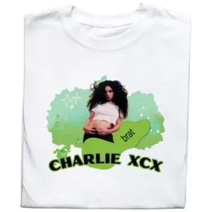 Koszulka z Nadrukiem Charli XCX Brat – Koszulka dla Fanki Hyperpop