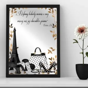 Lustro z nadrukiem – wyjątkowy prezent z pięknym cytatem