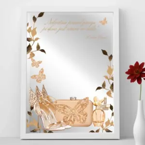 Odbicie z przesłaniem – eleganckie lustro