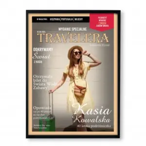 Personalizowana okładka gazety TRAVELER z Twoim zdjęciem