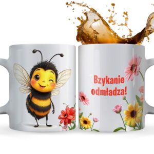 Śmieszny kubek „Bzykanie odmładza” – zabawny prezent z humorem dla niej lub dla niego