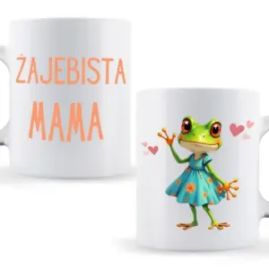 Kubek „Żajebista żaba” – śmieszny prezent z żabką i charakterem