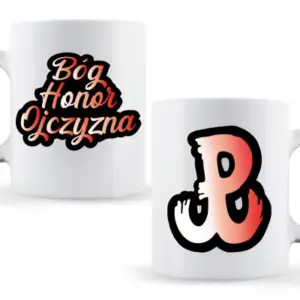 Kubek „BÓG HONOR OJCZYZNA” – patriotyczny prezent z dumą narodową