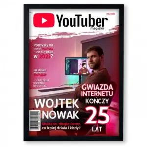 Okładka Magazynu YOUTUBER – Plakat A3 | Podaruj Moment Sławy