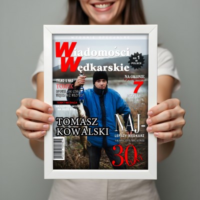 Personalizowana okładka „Wiadomości Wędkarskie” A3 – wyjątkowy plakat dla wędkarza