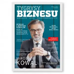 Personalizowany plakat „Tygrysy Biznesu” 30x40 cm – prestiżowa okładka magazynu