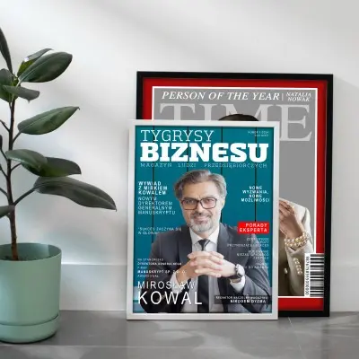 Personalizowany plakat „Tygrysy Biznesu” 30x40 cm – prestiżowa okładka magazynu