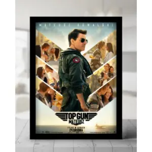 PLAKAT FILMOWY – prezent na urodziny i rocznicę w czarnej ramce