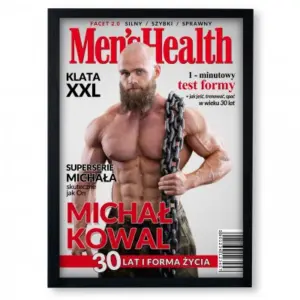 Personalizowana|Okładka Magazynu MEN’S HEALTH|Format A3 w Ramce