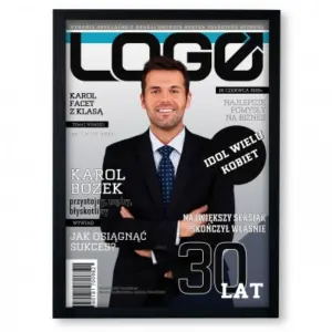 Okładka Magazynu LOGO z Twoim Zdjęciem | Plakat A3