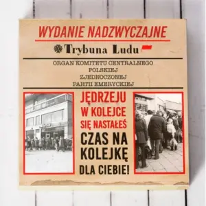 Prezent na Emeryturę | Skrzynka na Pieniądze w Stylu PRL | Oryginalny Upominek