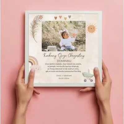 Podziękowanie dla Rodziców Chrzestnych | Pamiątka Chrztu