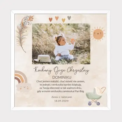 Podziękowanie dla Rodziców Chrzestnych | Pamiątka Chrztu
