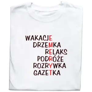 Koszulka z Nadrukiem – Dla Emeryta | Śmieszne Napisy o Emeryturze | Prezent na Emeryturę