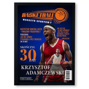 MAGAZYN KOSZYKARZ – Plakat ze zdjęciem | Prezent dla kibica