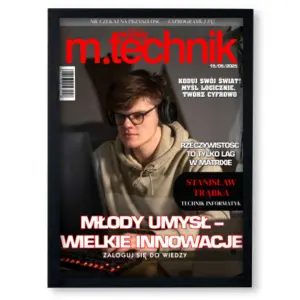 Personalizowany plakat „Magazyn MŁODY TECHNIK”| Super prezent dla pasjonata nauki i techniki
