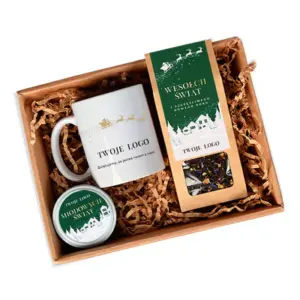 Zestaw świąteczny z logo firmy – personalizowany prezent dla pracowników i klientów