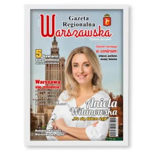 Personalizowany Plakat „Gazeta Regionalna Warszawska” ze zdjęciem – zostań bohaterem pierwszej strony