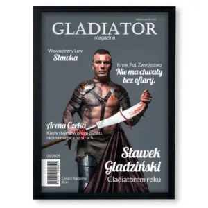 Personalizowany plakat „Gladiator” ze zdjęciem – oryginalny prezent dla mężczyzny w stylu filmowej okładki