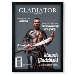 Personalizowany plakat „Gladiator” ze zdjęciem – oryginalny prezent dla mężczyzny w stylu filmowej okładki