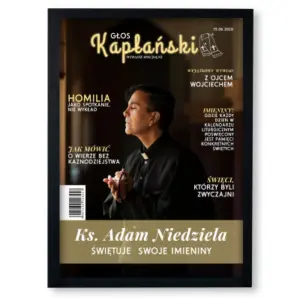 Personalizowany plakat „Głos Kapłański” ze zdjęciem – elegancki prezent religijny