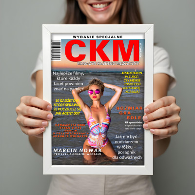 Personalizowany plakat „CKM” ze zdjęciem – wyjątkowy prezent w męskim stylu