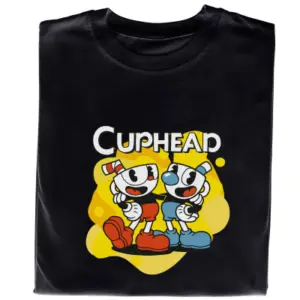 Koszulka z Nadrukiem Cuphead | Gamingowa Grafika