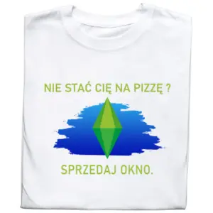 Koszulka z Nadrukiem The Sims | Simsy Motherlode Śmieszny Mem