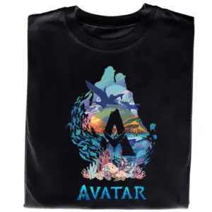 Koszulka z Nadrukiem Avatar | Istota Wody – Fantastyczna Grafika