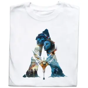 Koszulka z Nadrukiem Avatar | Jake Sully i Neytiri – Film Fantastyczny