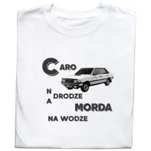 Koszulka z Nadrukiem Polonez Caro | Samochód i Motoryzacyjne Hobby