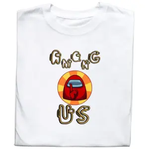 Koszulka z Nadrukiem Among Us | Gra Gaming – Sus Meme dla Gamera