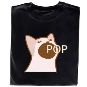 Koszulka z Nadrukiem Śmieszny Kot | Meme Cat Pop Dank