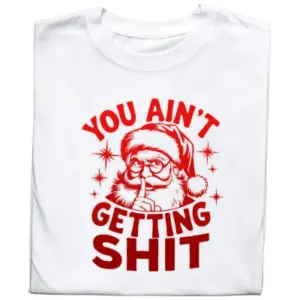 Koszulka z Nadrukiem Merry Christmas | Mikołaj – Prezent Świąteczny