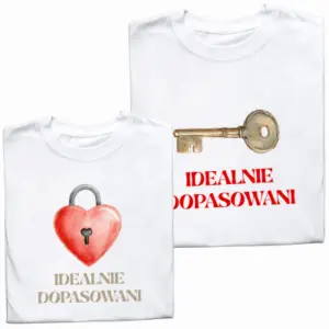 Koszulki dla Par „Idealnie Dopasowani” – Wyjątkowy Prezent na Rocznicę i Urodziny