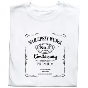 Koszulka z Nadrukiem „Najlepszy Wujek – Whiskey” – Limitowany Prezent dla Wujka