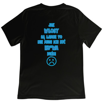 Koszulka z nadrukiem – śmieszny prezent dla łysego lub z zakolami