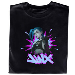 Koszulka z nadrukiem Jinx – prezent dla fana Arcane i League of Legends
