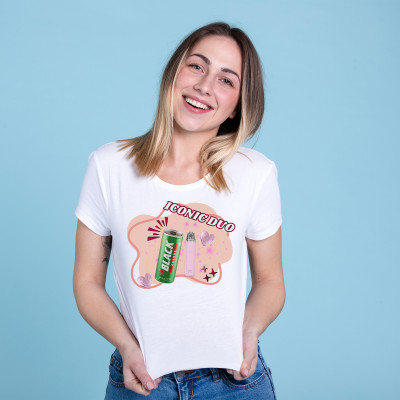 Koszulka z nadrukiem Iconic Duo – prezent dla fana energetyka