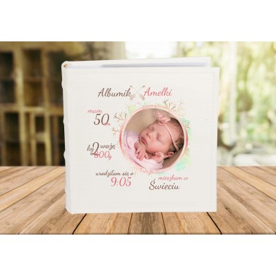 Album metryczka ze zdjęciem