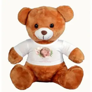 Personalizowany Miś pamiątka Chrztu Świętego prezent dla dziewczynki