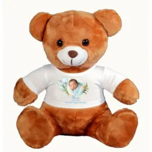 Personalizowany Miś pamiątka Chrztu Świętego prezent dla chłopca