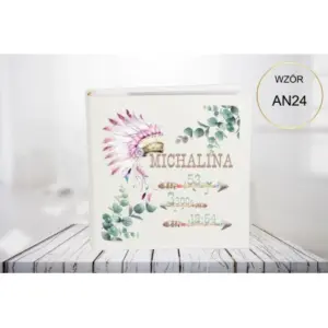 Album ze zdjęciem na urodziny chrzest roczek