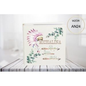 Album ze zdjęciem na urodziny chrzest roczek