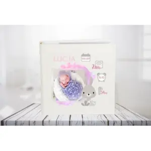 Album ze zdjęciem metryczka narodzin