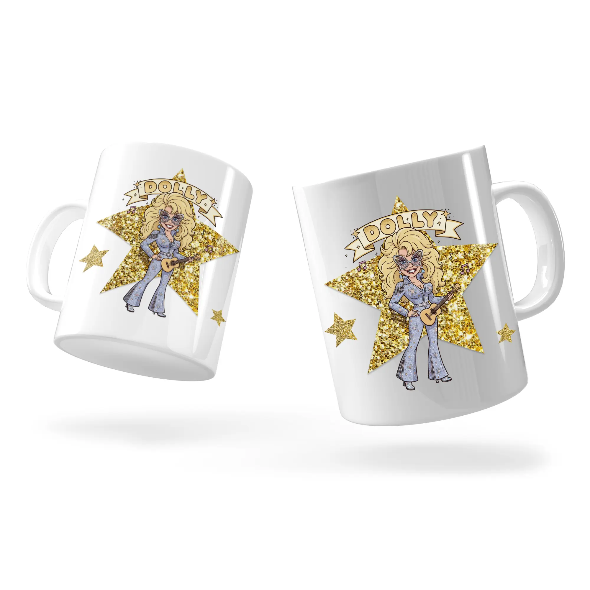 Kubek z Grafiką Dolly Parton – prezent dla fana muzyki country - obrazek 2